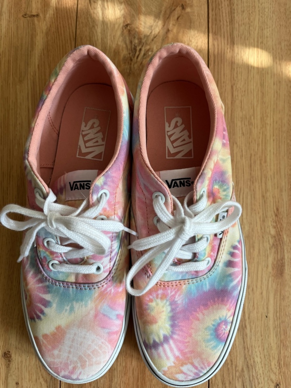 Vans Women's Tie-Dye Canvas Sneakers - Pastel Pink Multi SZ 9